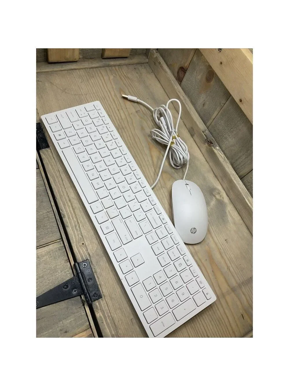 𝅺hp 928517-001 White Cheddar Keyboard & 928513-001 Mouse Combo, USB